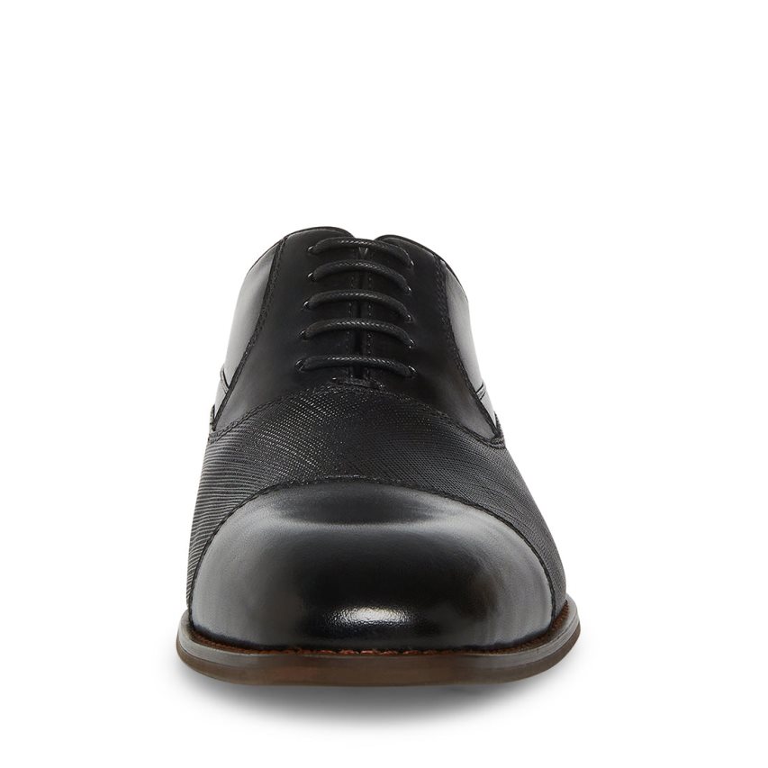 Black Steve Madden Proctor-r Leather Men's Derby Shoes | PH 0239UWD